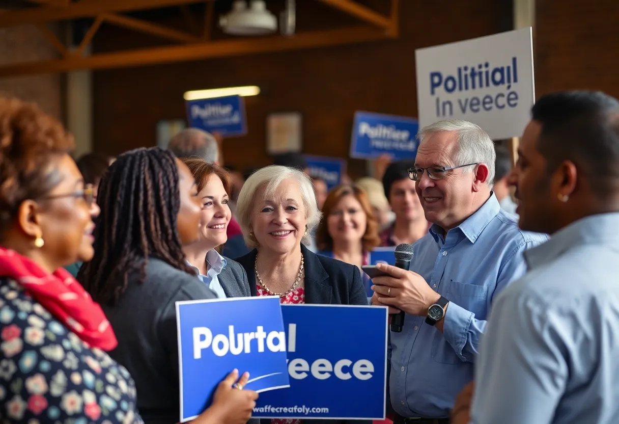 Community gathering for Felipe Sousa-Lazaballet's political campaign