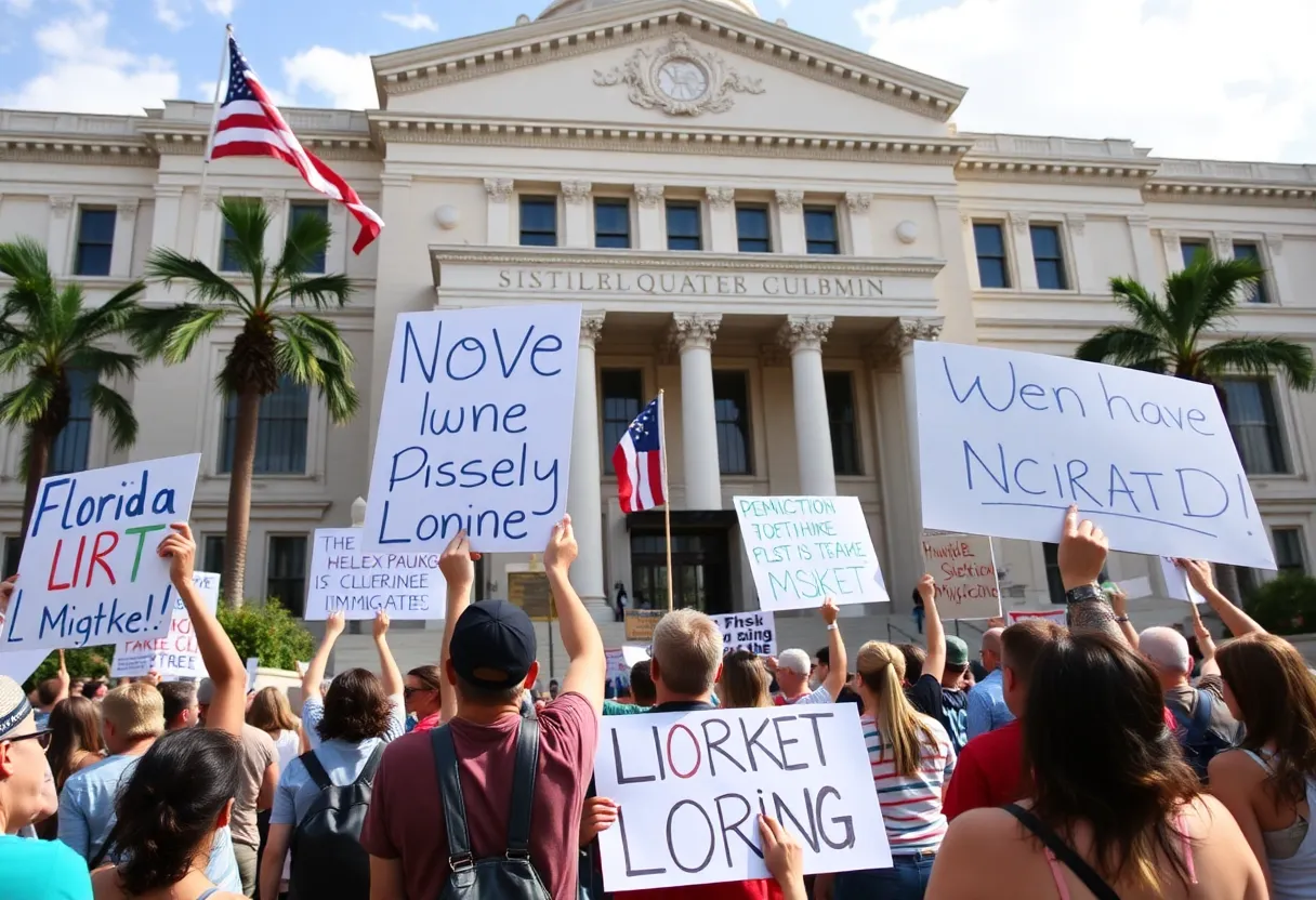 Florida Immigration Legislation Protests