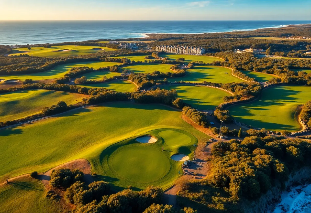 A beautiful golf course in the Mornington Peninsula, Australia.