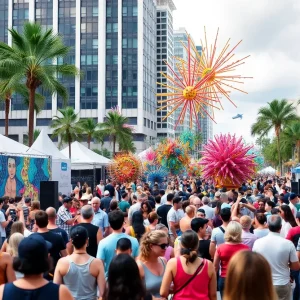 Colorful performances at the Immerse Festival in downtown Orlando