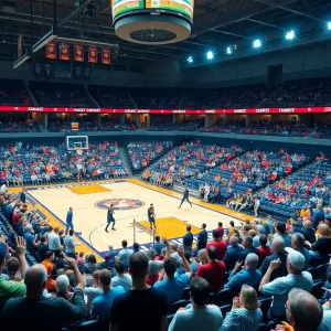 Iowa State Cyclones fans celebrating during the game.