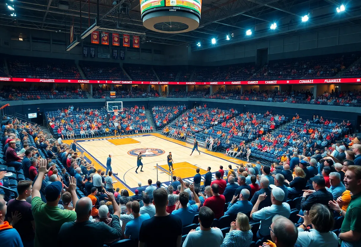 Iowa State Cyclones fans celebrating during the game.