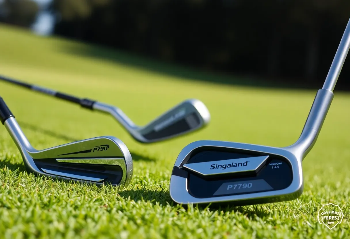 Kirkland Signature irons on green grass