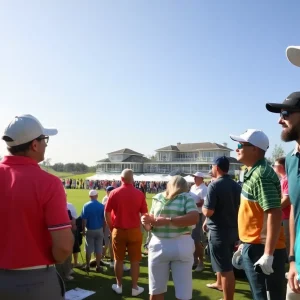 Women golfers compete at the LPGA Tournament in Orlando.