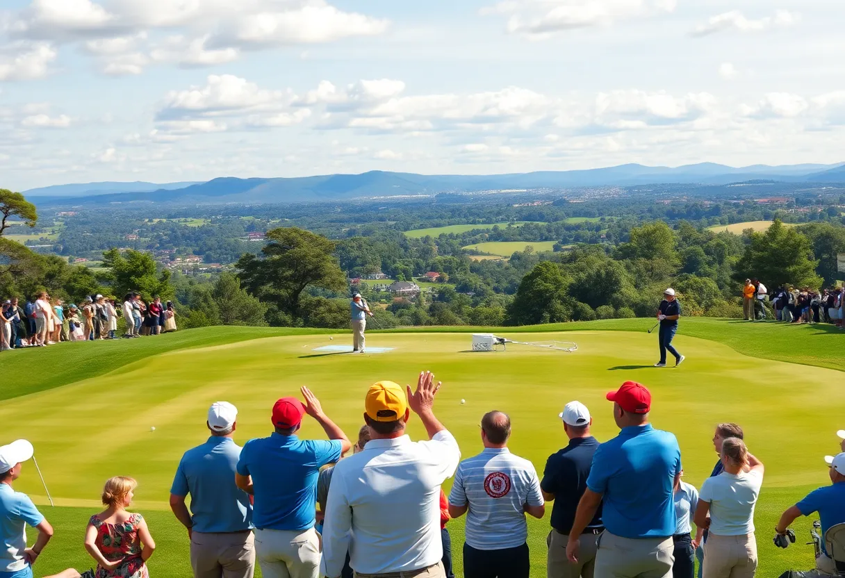 Golfers competing at the Magical Kenya Open 2025