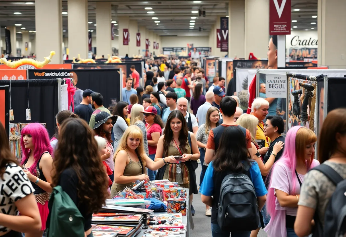 Crowd of fans enjoying MegaCon 2025 in Orlando