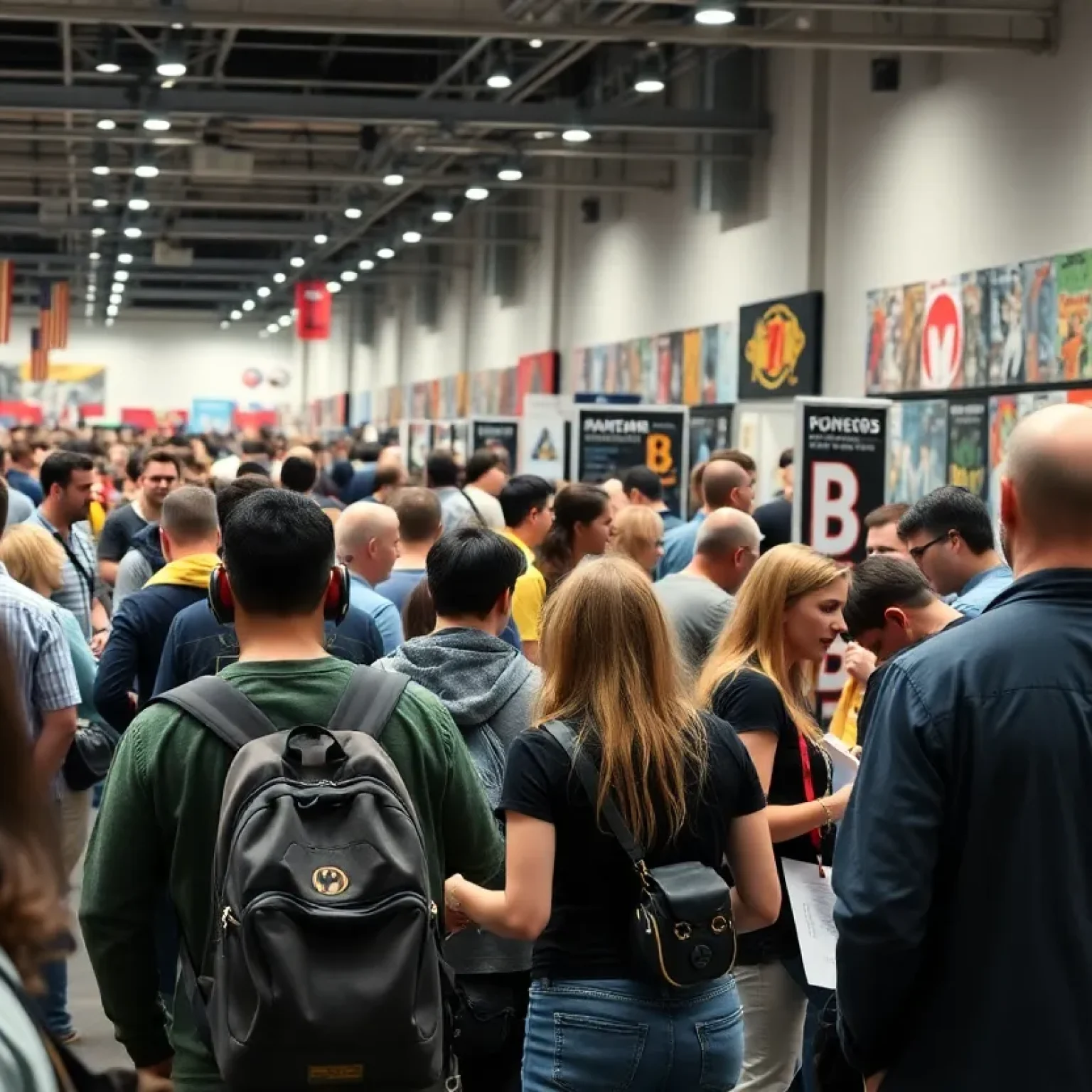 Fans at MegaCon Orlando enjoying various comic-related activities