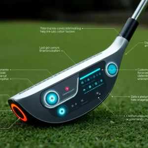 Nike's innovative golf club featuring embedded sensors.