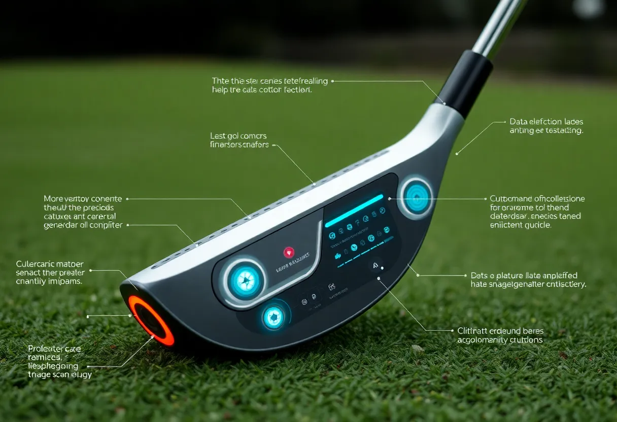 Nike's innovative golf club featuring embedded sensors.