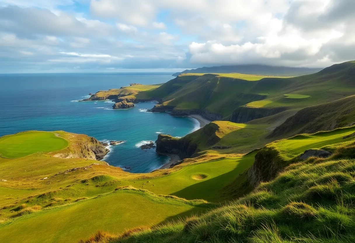 Scenic northwest Ireland links golf course with dunes