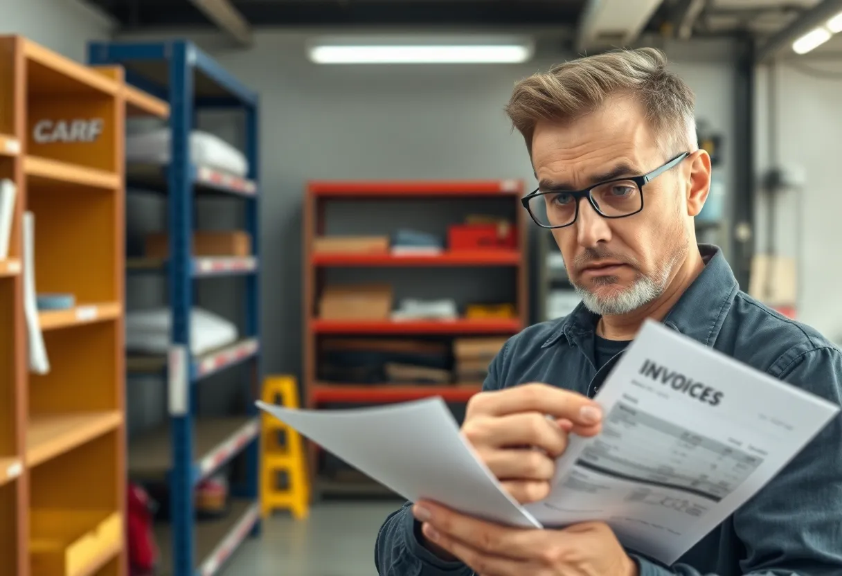 An empty mechanic shop highlighting customer complaints.