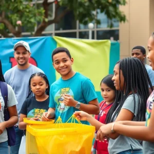 Youth participating in community service in Orlando