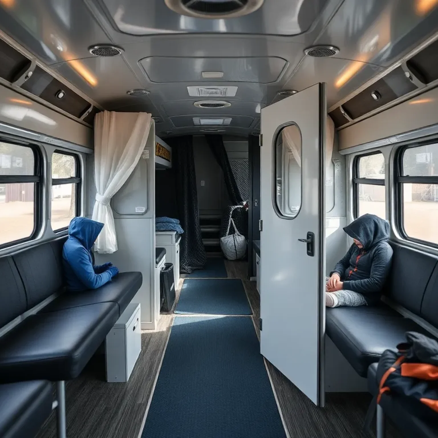 Mobile shelter bus designed for the homeless in Orlando