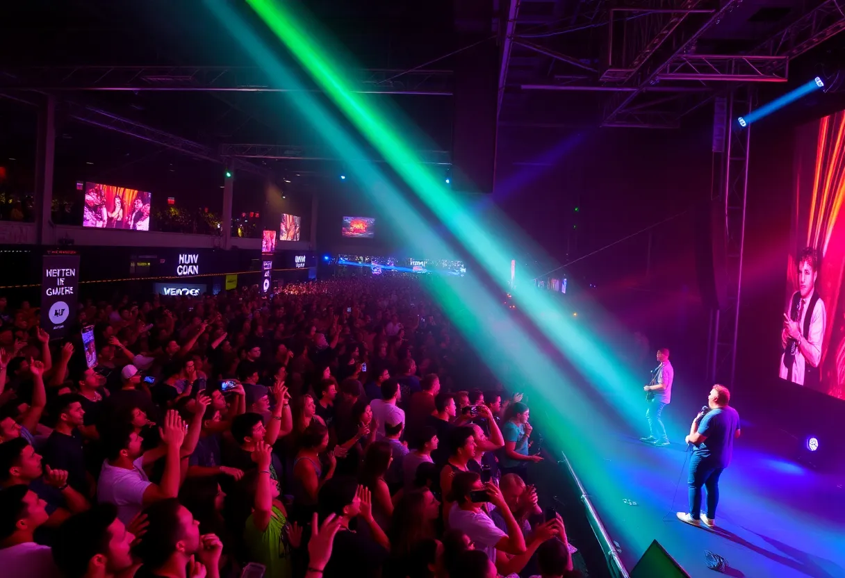 Crowd enjoying a live music concert in Orlando