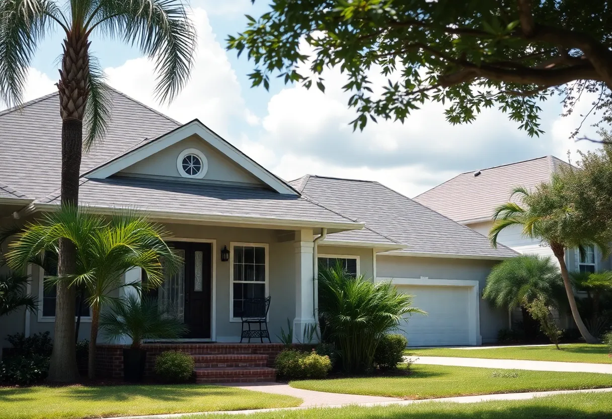 Quiet residential neighborhood in Orlando, Florida