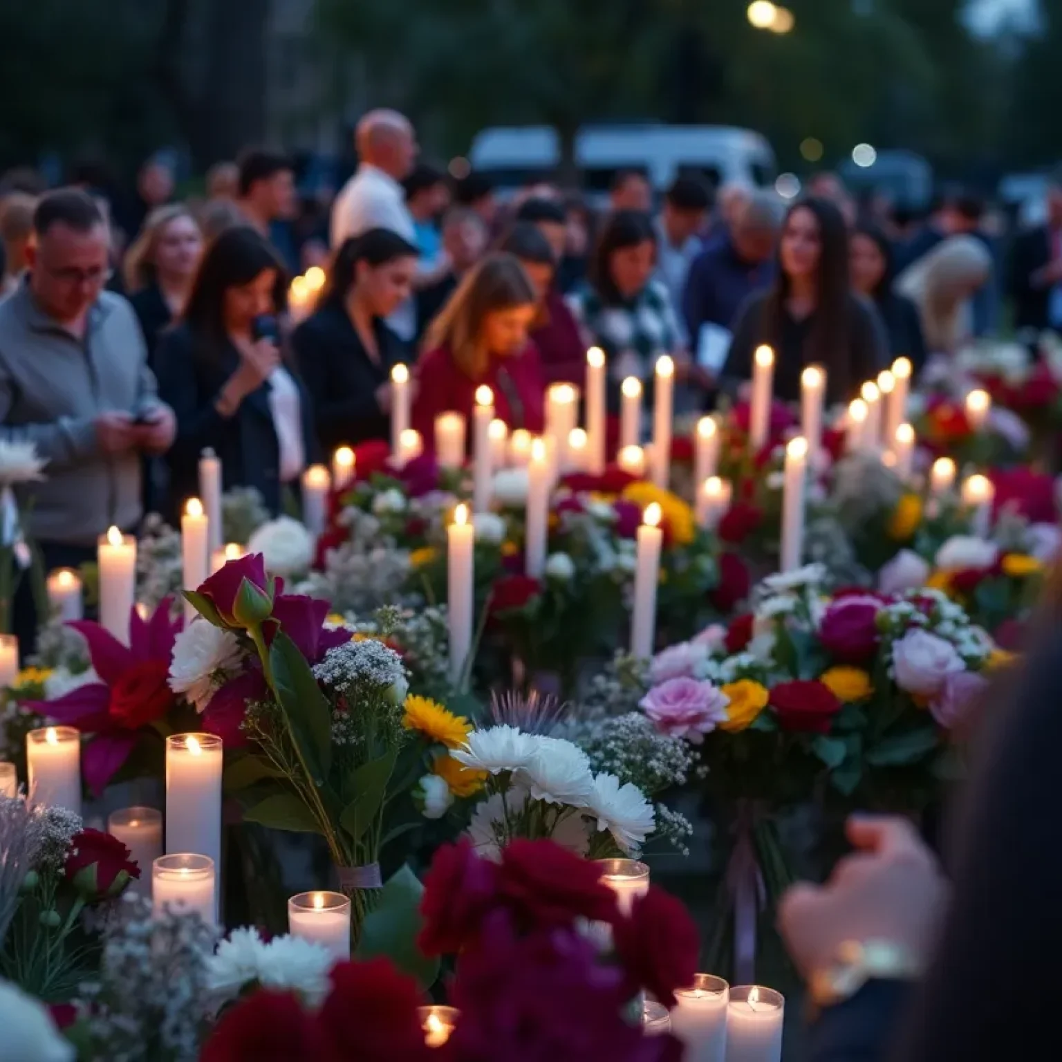 Community members gathered for a vigil honoring the victims of a tragic shooting in Orlando.