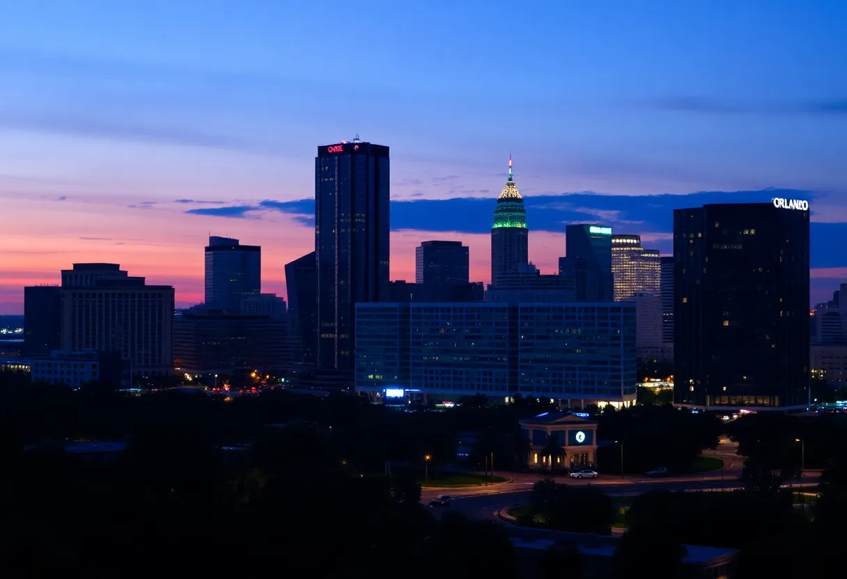 Skyline of Orlando representing resilience and hope