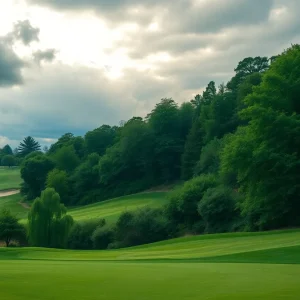 Scenic view of the PGA National golf course showcasing the Bear Trap.