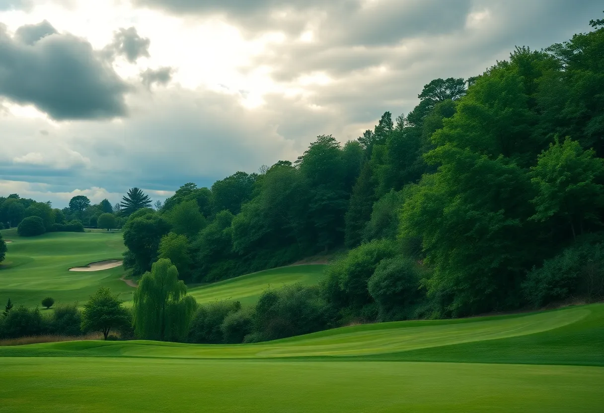 Scenic view of the PGA National golf course showcasing the Bear Trap.