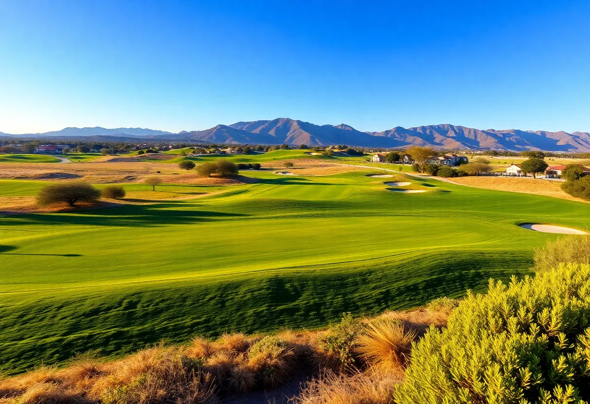 Beautiful golf course in Riverside County, California