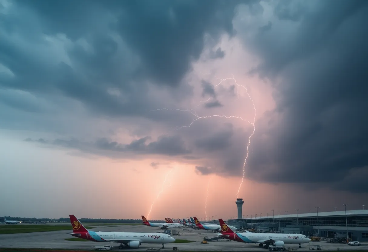 Stormy weather affecting Central Florida airport operations