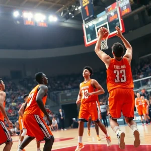 UCF men's basketball team competing in a game against Cincinnati.