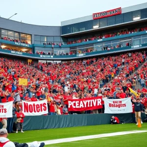 Crowd of UCF fans at a football game