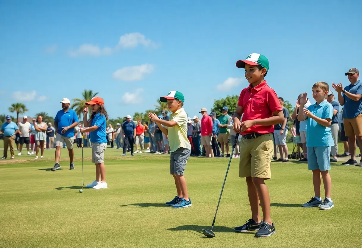 Young golfers competing at the UGA Invitational in Orlando