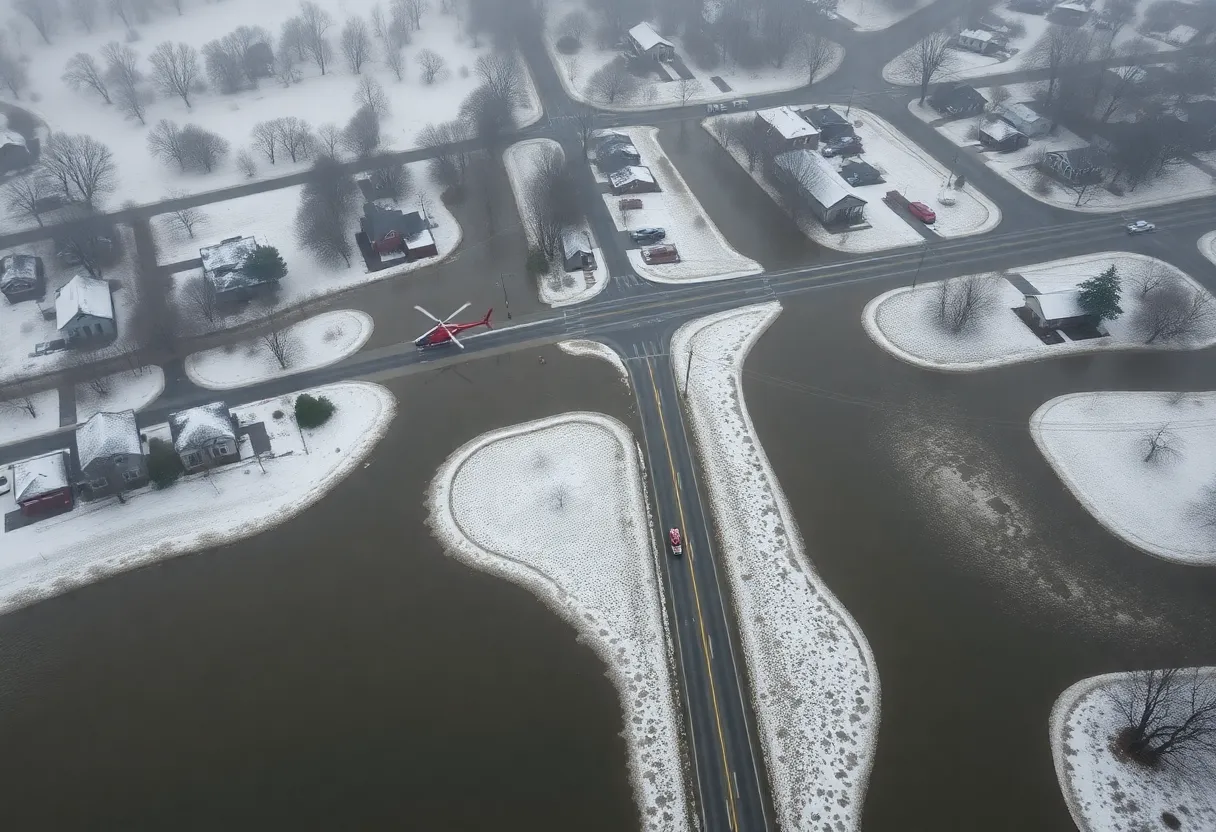 Flooding in Kentucky Amid Winter Storm