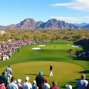 Crowd at WM Phoenix Open golf tournament