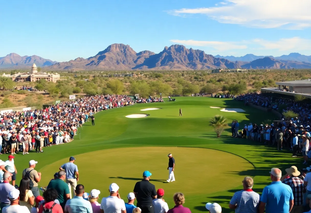 Crowd at WM Phoenix Open golf tournament