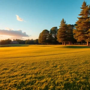 Close-up view of a stunning golf course