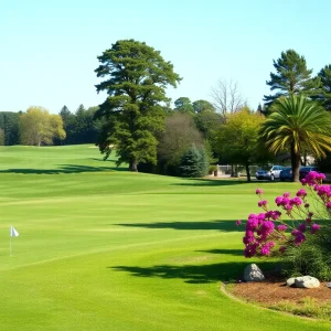 Close Up of Beautiful Golf Course