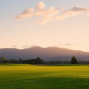 Close Up of a Beautiful Golf Course