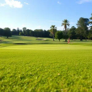 Close Up of a Beautiful Golf Course