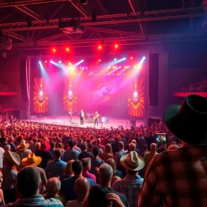 Crowd enjoying the Alan Jackson farewell concert