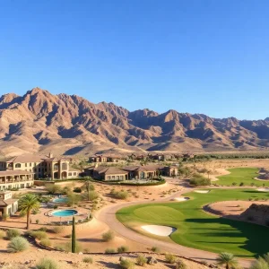 Aerial view of the Arizona Hideaway Collection resorts with desert landscapes