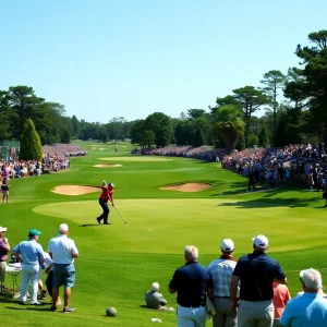 Golfers competing at the Arnold Palmer Invitational in Orlando