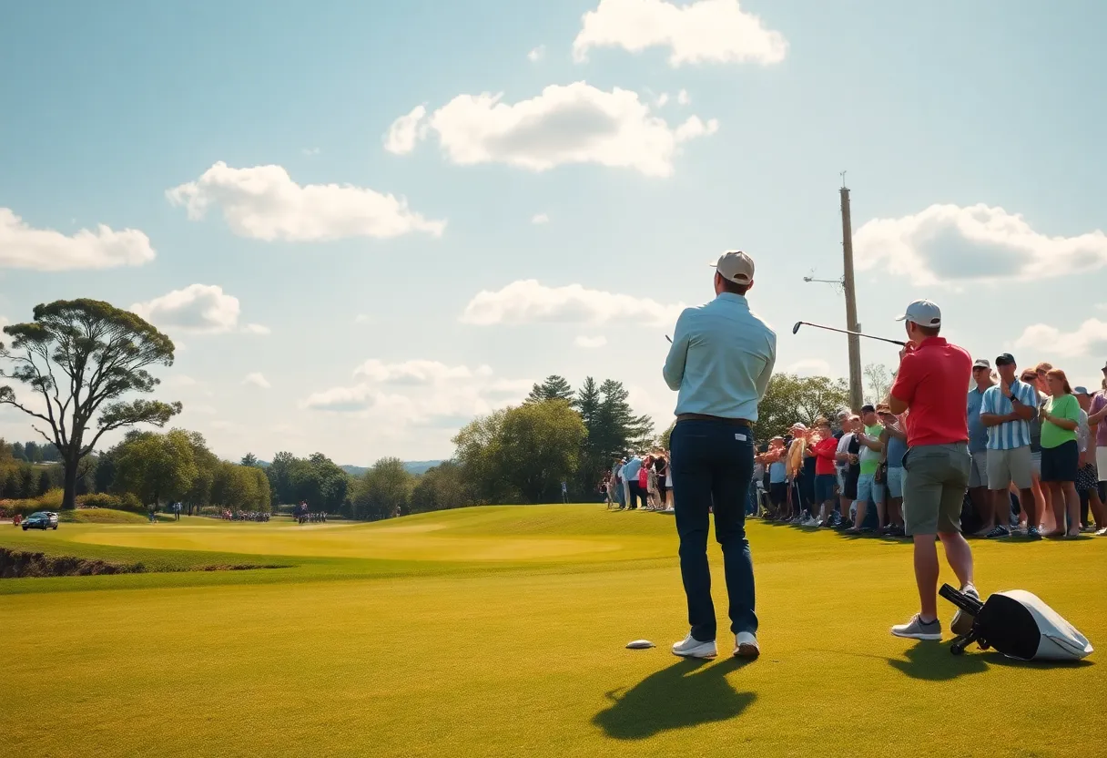 Golfers participating in the Arnold Palmer Invitational