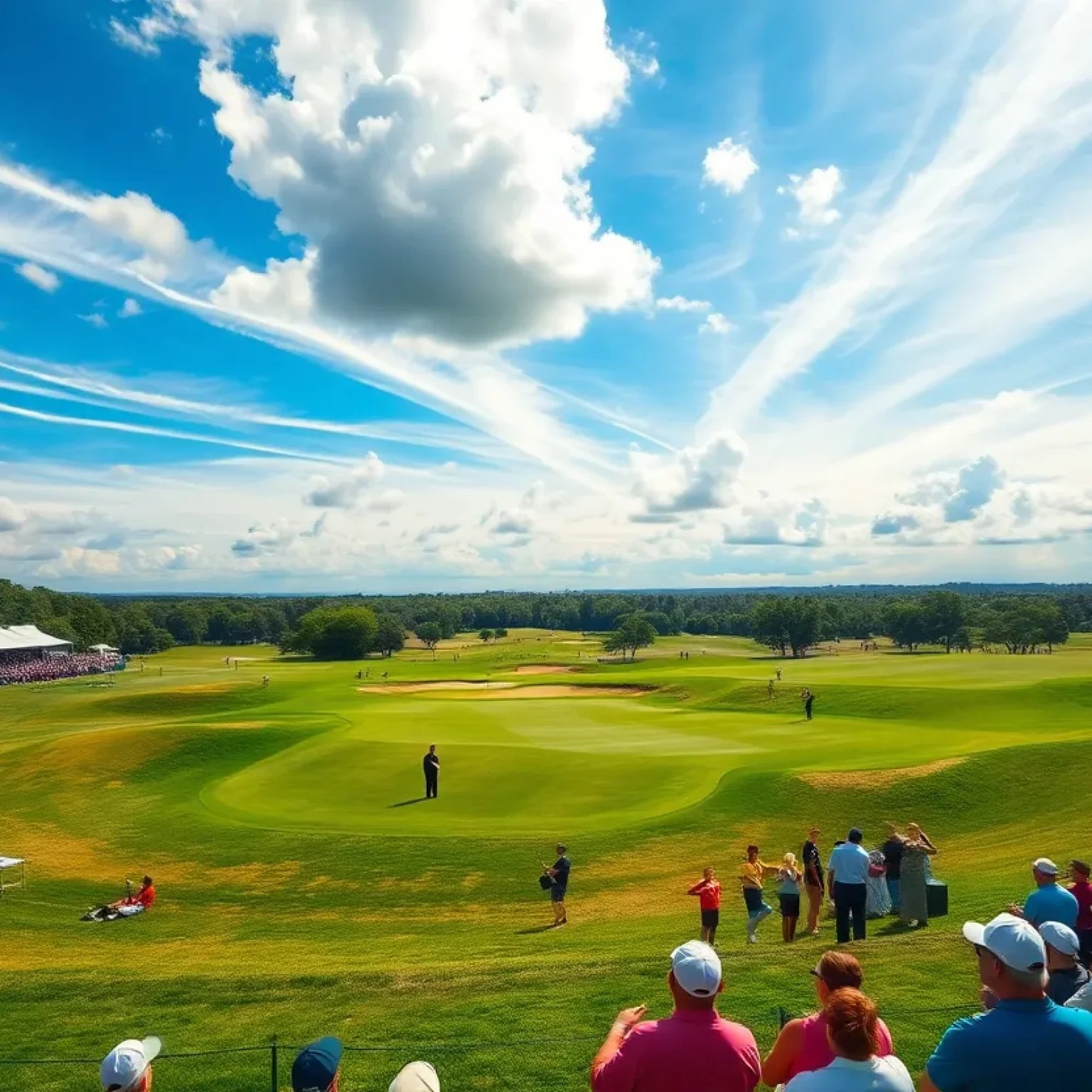 Golf tournament scene at the Arnold Palmer Invitational