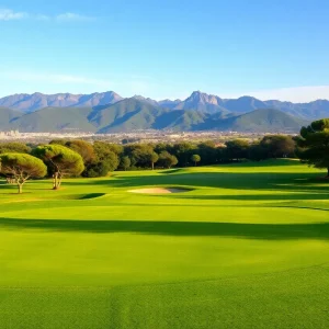 Golfers competing at the Barcelona Golf Invitational