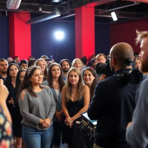 Diverse actors auditioning in Orlando for various film roles.