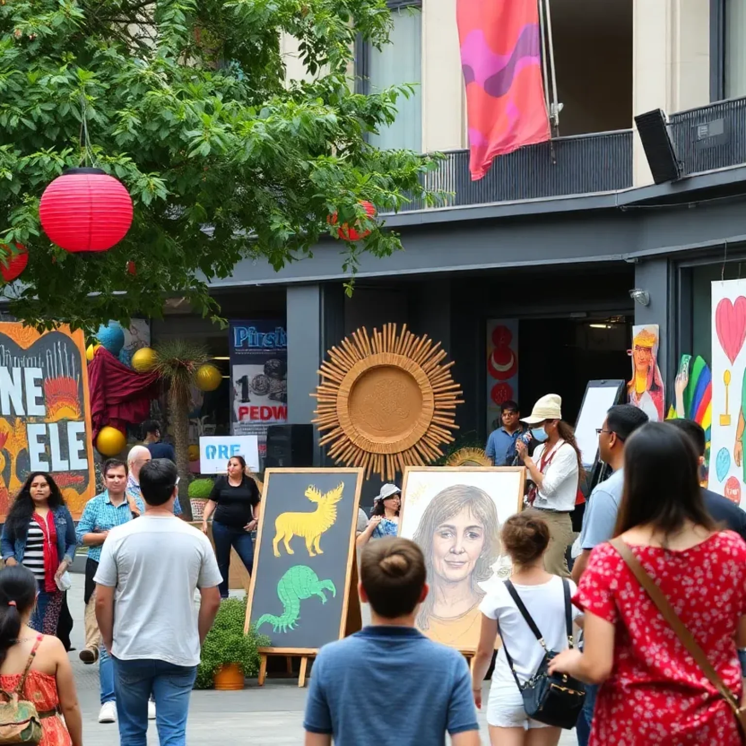 Public art displays representing cultural diversity in Central Florida