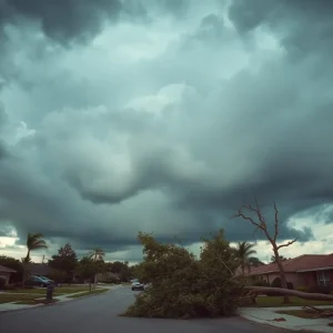 Storm damage in Central Florida neighborhoods