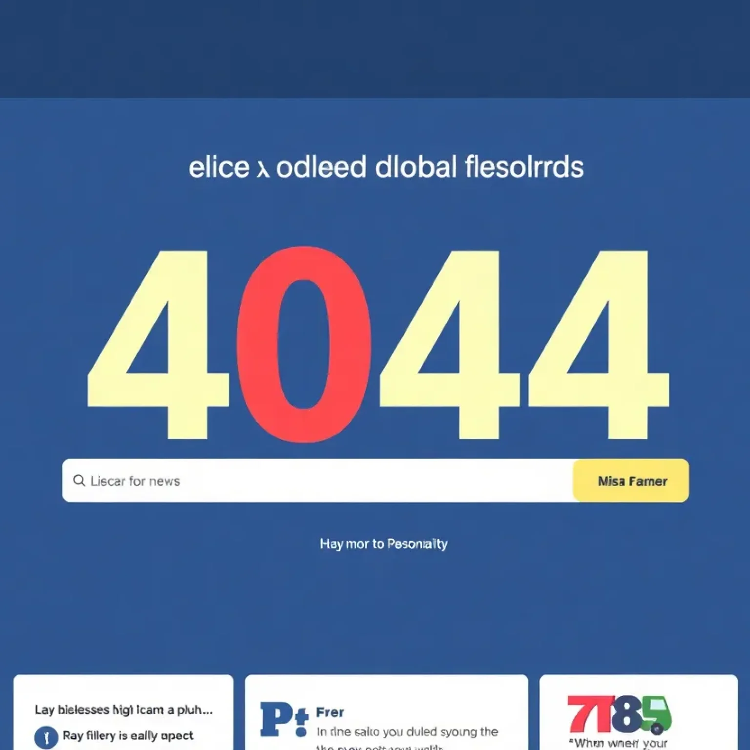 Creative 404 Error Page Example