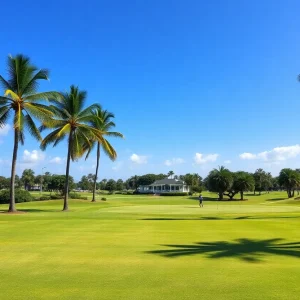 View of a lush Florida golf course