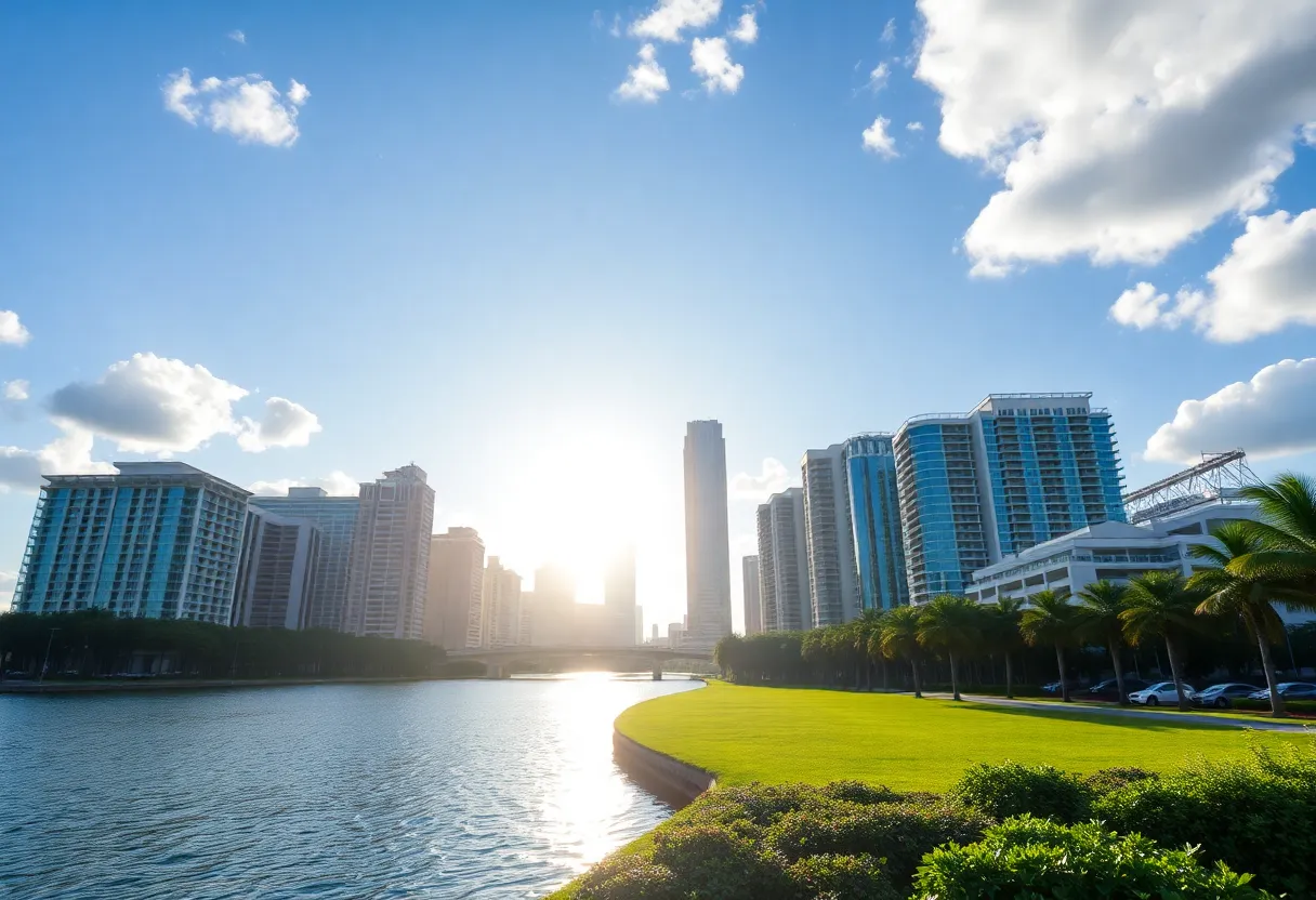 Florida Skyline Representing Economic Growth