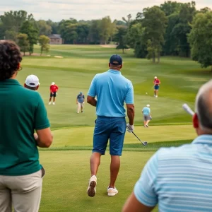 Community event at Jefferson Park Golf Course honoring a golf legend