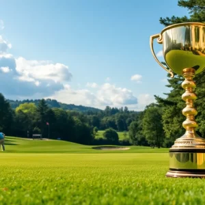 Marc Leishman celebrating victory at CIMB Classic