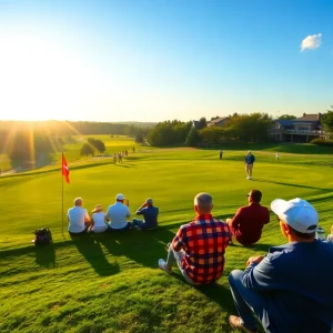 Golfers enjoying the unique atmosphere at the Metropolitan Golf Club